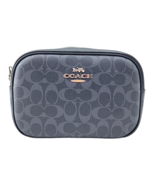 COACH（コーチ）COACH (コーチ) ショルダーバッグ  シグネチャー ネイビーの古着・服飾アイテム