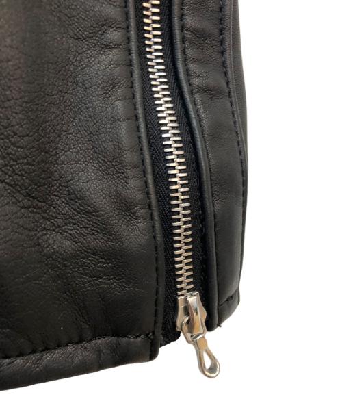 ATTACHMENT（アタッチメント）ATTACHMENT (アタッチメント) レザーダブルライダースジャケット ブラック サイズ:2の古着・服飾アイテム