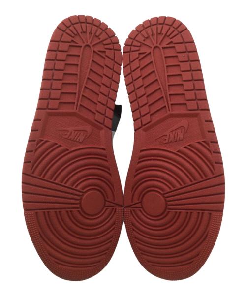 NIKE AIR JORDAN1 MID（ナイキエアジョーダン1 ミッド）NIKE AIR JORDAN1 MID (ナイキエアジョーダン1 ミッド) ハイカットスニーカーNIKE AIR JORDAN1 MID ブラック×レッド サイズ:27.5cm 未使用品の古着・服飾アイテム