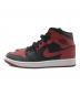 NIKE AIR JORDAN1 MID (ナイキエアジョーダン1 ミッド) ハイカットスニーカーNIKE AIR JORDAN1 MID ブラック×レッド サイズ:27.5cm 未使用品：13000円