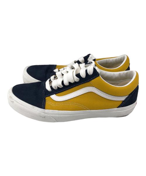 VANS（ヴァンズ）VANS (ヴァンズ) ローカットスニーカー イエロー×ネイビー サイズ:26の古着・服飾アイテム