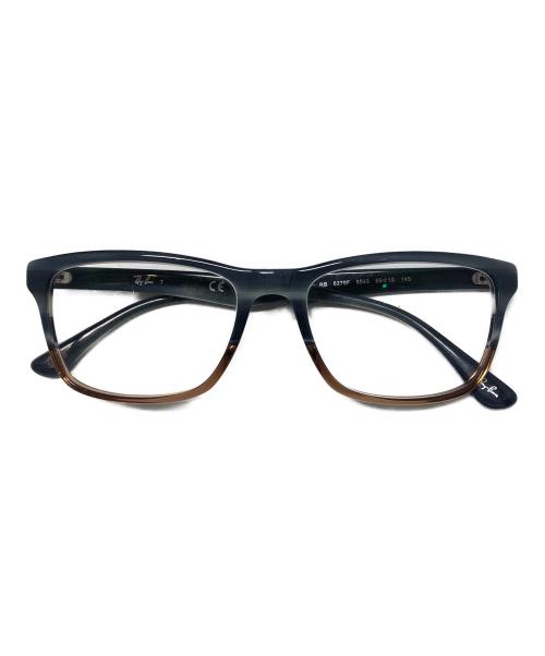 RAY-BAN（レイバン）RAY-BAN (レイバン) 伊達眼鏡 ブラウン×ブルーの古着・服飾アイテム