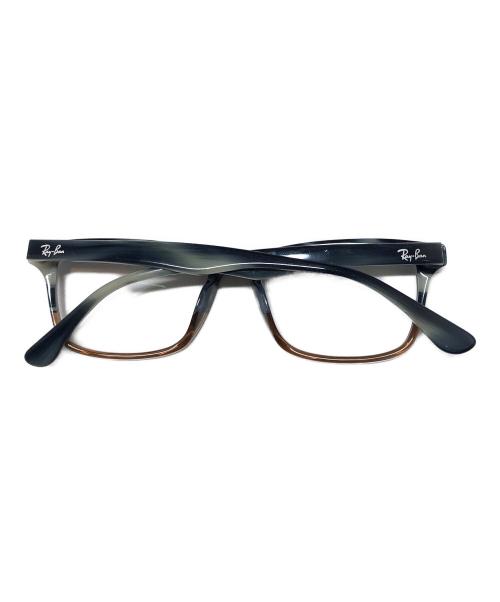 RAY-BAN（レイバン）RAY-BAN (レイバン) 伊達眼鏡 ブラウン×ブルーの古着・服飾アイテム