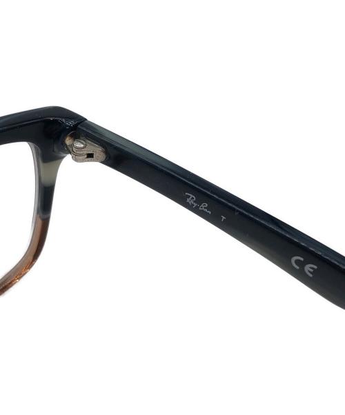 RAY-BAN（レイバン）RAY-BAN (レイバン) 伊達眼鏡 ブラウン×ブルーの古着・服飾アイテム