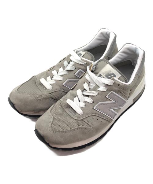 NEW BALANCE（ニューバランス）NEW BALANCE (ニューバランス) ローカットスニーカー グレー×ホワイト サイズ:28㎝の古着・服飾アイテム