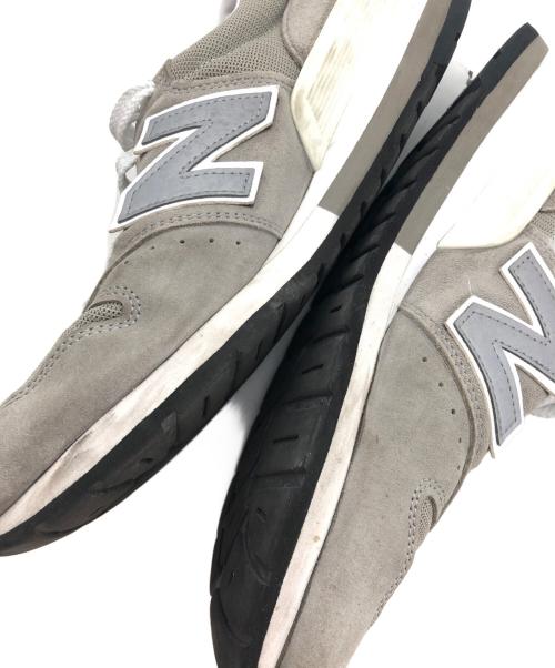 NEW BALANCE（ニューバランス）NEW BALANCE (ニューバランス) ローカットスニーカー グレー×ホワイト サイズ:28㎝の古着・服飾アイテム