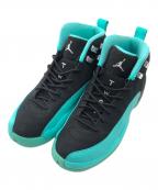 NIKEナイキ）の古着「ハイカットスニーカーGS Air Jordan12 Retro Hyper Jade」｜ブラック×グリーン