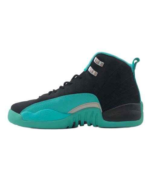 NIKE（ナイキ）NIKE (ナイキ) ハイカットスニーカーGS Air Jordan12 Retro Hyper Jade  ブラック×グリーン サイズ:25cmの古着・服飾アイテム