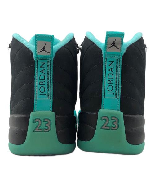NIKE（ナイキ）NIKE (ナイキ) ハイカットスニーカーGS Air Jordan12 Retro Hyper Jade  ブラック×グリーン サイズ:25cmの古着・服飾アイテム