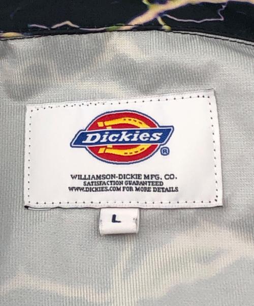 Dickies（ディッキーズ）Dickies (ディッキーズ) コーチジャケット ブラック×グリーン サイズ:Lの古着・服飾アイテム