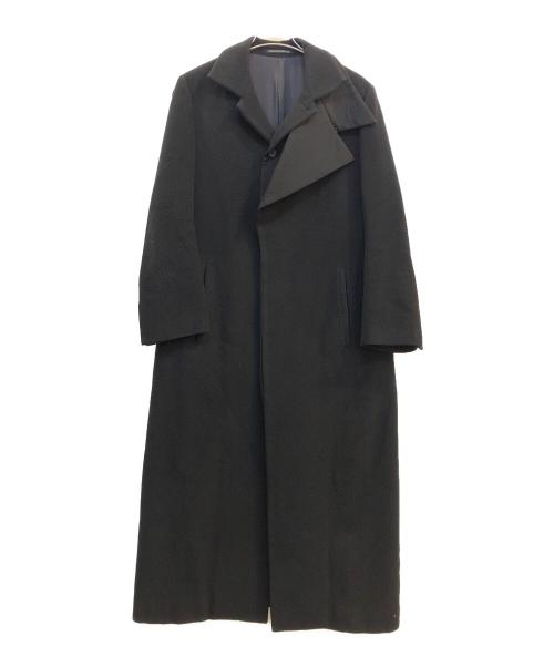 yohji yamamoto+noir（ヨウジヤマモトプリュスノアール）yohji yamamoto+Noir (ヨウジヤマモトプリュスノアール) ウールコート ブラック サイズ:1の古着・服飾アイテム