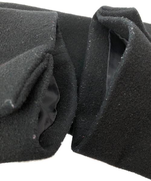 yohji yamamoto+noir（ヨウジヤマモトプリュスノアール）yohji yamamoto+Noir (ヨウジヤマモトプリュスノアール) ウールコート ブラック サイズ:1の古着・服飾アイテム