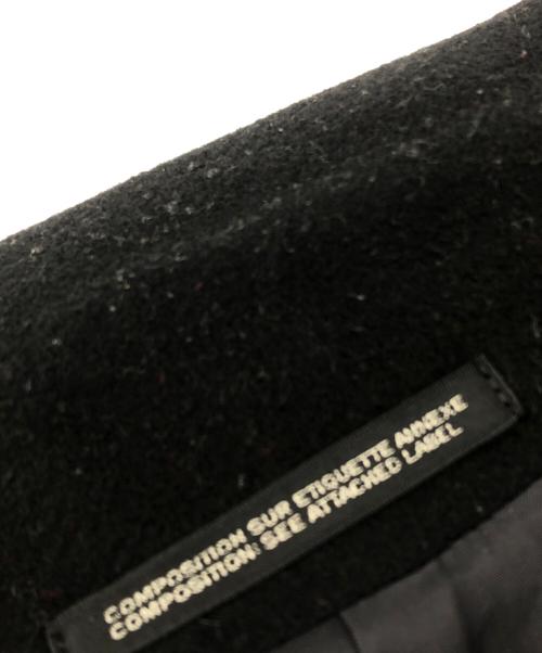 yohji yamamoto+noir（ヨウジヤマモトプリュスノアール）yohji yamamoto+Noir (ヨウジヤマモトプリュスノアール) ウールコート ブラック サイズ:1の古着・服飾アイテム