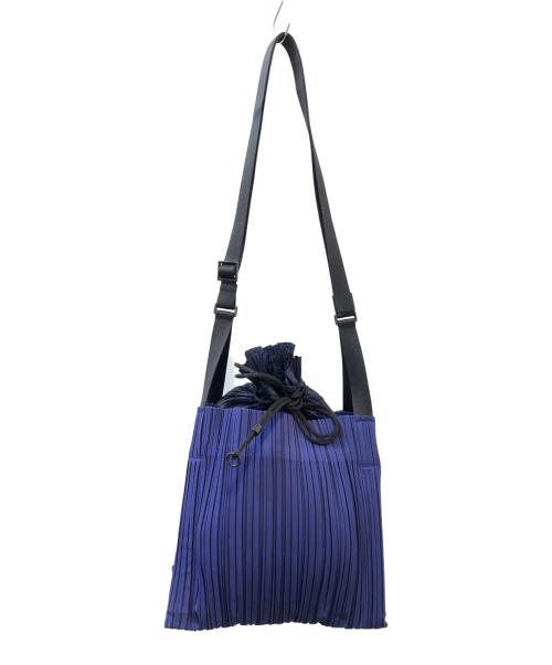 PLEATS PLEASE（プリーツプリーズ）PLEATS PLEASE (プリーツプリーズ) ショルダーバッグ ネイビーの古着・服飾アイテム