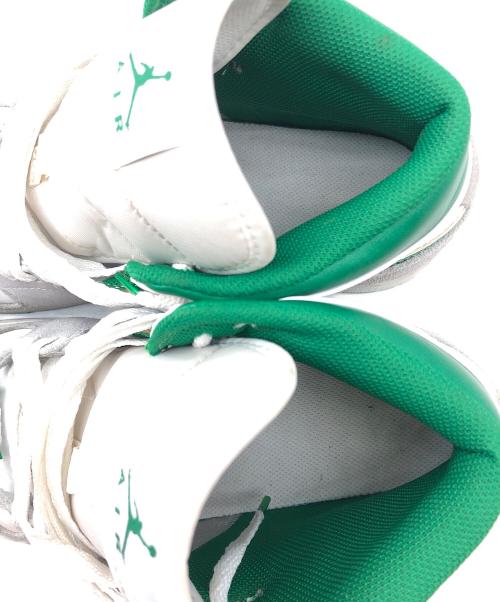 NIKE（ナイキ）NIKE (ナイキ) ハイカットスニーカーAIR JORDAN1 Mid ホワイト×グリーン サイズ:27.5cmの古着・服飾アイテム