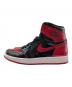NIKE (ナイキ) スニーカーNike Air Jordan 1 High OG ブラック×レッド サイズ:24㎝：7000円