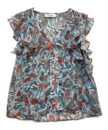 Desigual（デシグアル）の古着「ブラウス　24WWBWX7」｜ブルー×ピンク