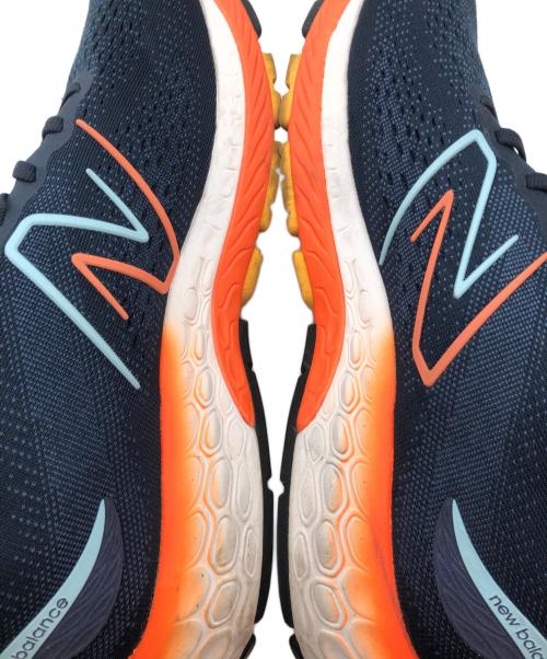 NEW BALANCE（ニューバランス）NEW BALANCE (ニューバランス) スニーカー ネイビー×オレンジ サイズ:27㎝の古着・服飾アイテム