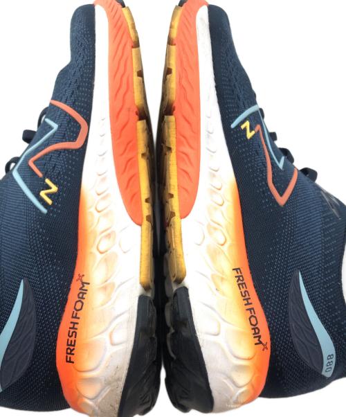 NEW BALANCE（ニューバランス）NEW BALANCE (ニューバランス) スニーカー ネイビー×オレンジ サイズ:27㎝の古着・服飾アイテム