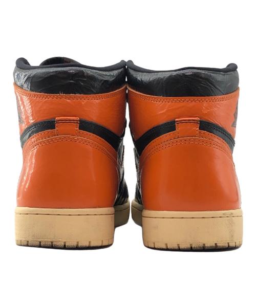 NIKE（ナイキ）NIKE (ナイキ) AIR JORDAN1 RETRO HIGH OG ブラック×オレンジ サイズ:28㎝の古着・服飾アイテム