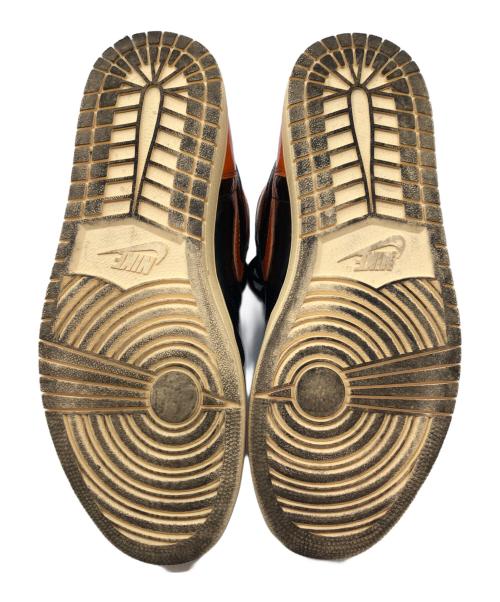 NIKE（ナイキ）NIKE (ナイキ) AIR JORDAN1 RETRO HIGH OG ブラック×オレンジ サイズ:28㎝の古着・服飾アイテム