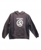 stussyステューシー）の古着「プルオーバーパーカー」｜ネイビー