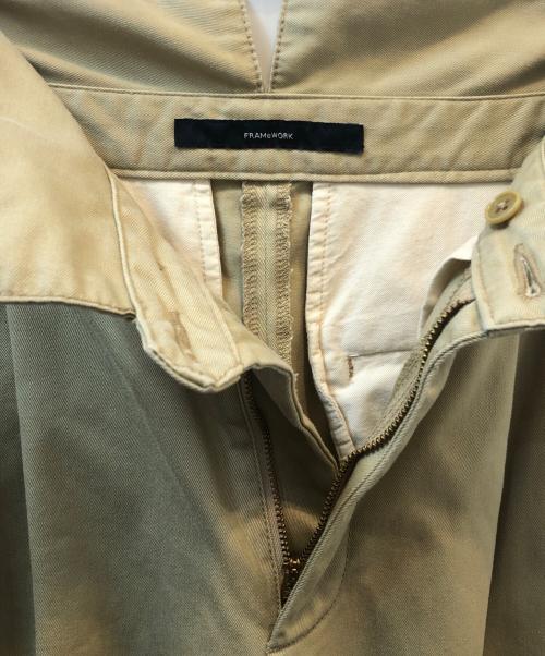 FRAMeWORK（フレームワーク）FRAMeWORK (フレームワーク) ワイドパンツ ベージュ サイズ:36の古着・服飾アイテム
