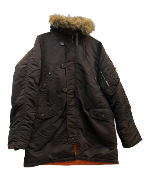 ALPHA INDUSTRIES（アルファインダストリーズ）ALPHA INDUSTRIES (アルファインダストリーズ) フライトジャケット　1615-573-8335 ブラウン サイズ:Lの古着・服飾アイテム