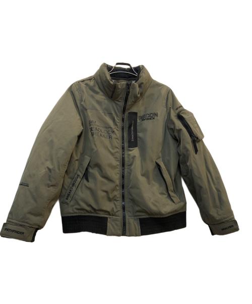 AVIREX（アヴィレックス）AVIREX (アヴィレックス) フライトジャケット カーキ×ブラック サイズ:Mの古着・服飾アイテム