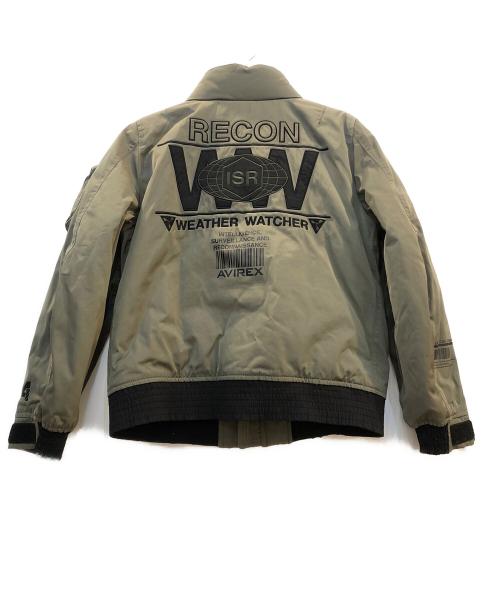 AVIREX（アヴィレックス）AVIREX (アヴィレックス) フライトジャケット カーキ×ブラック サイズ:Mの古着・服飾アイテム