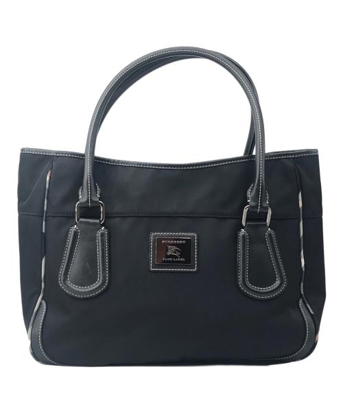 BURBERRY BLUE LABEL（バーバリー ブルー レーベル）BURBERRY BLUE LABEL (バーバリーロンドンブルーレーベル) ナイロントートバッグ ブラックの古着・服飾アイテム