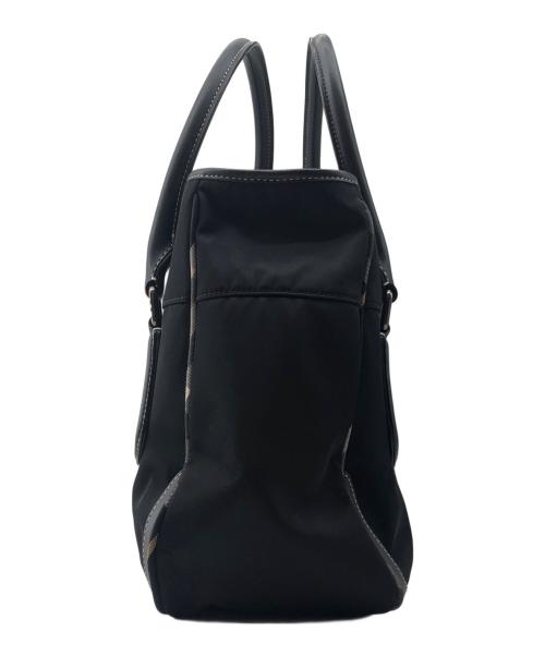 BURBERRY BLUE LABEL（バーバリー ブルー レーベル）BURBERRY BLUE LABEL (バーバリーロンドンブルーレーベル) ナイロントートバッグ ブラックの古着・服飾アイテム