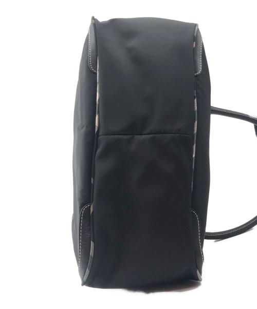 BURBERRY BLUE LABEL（バーバリー ブルー レーベル）BURBERRY BLUE LABEL (バーバリーロンドンブルーレーベル) ナイロントートバッグ ブラックの古着・服飾アイテム