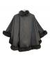 SAGA FURS (サガファーズ) 大判ケープ グレー サイズ:ML：20000円