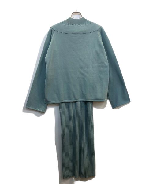 Mila Owen（ミラオーウェン）Mila Owen (ミラオーウェン) 両得レイヤードニットワンピース スカイブルー サイズ:1の古着・服飾アイテム