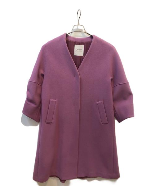 Loulou Willoughby（ルルウィルビー）Loulou Willoughby (ルルウィルビー) ウールコート パープル サイズ:2の古着・服飾アイテム