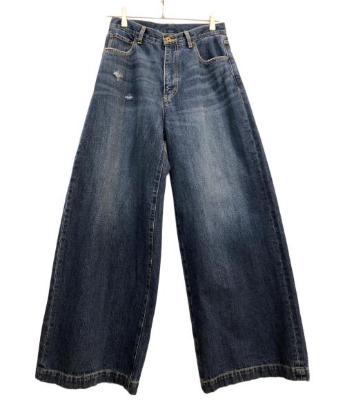 Spick and Span（スピックアンドスパン）Spick and Span (スピックアンドスパン) ワイドデニムパンツ ネイビー サイズ:W29の古着・服飾アイテム
