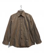 BURBERRY BLACK LABELバーバリーブラックレーベル）の古着「長袖シャツ」｜ベージュ×ブラック