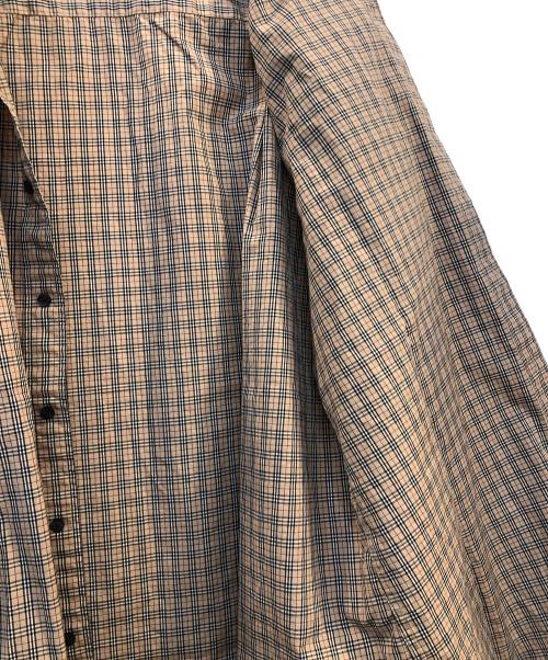 BURBERRY BLACK LABEL（バーバリーブラックレーベル）BURBERRY BLACK LABEL (バーバリーブラックレーベル) 長袖シャツ ベージュ×ブラック サイズ:3の古着・服飾アイテム