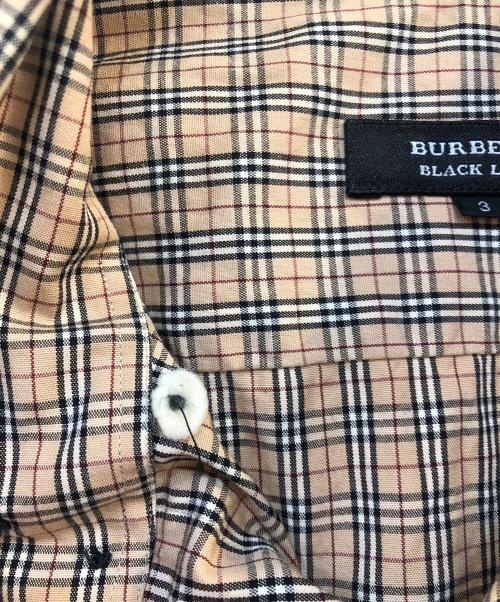 BURBERRY BLACK LABEL（バーバリーブラックレーベル）BURBERRY BLACK LABEL (バーバリーブラックレーベル) 長袖シャツ ベージュ×ブラック サイズ:3の古着・服飾アイテム