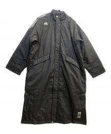 adidas（アディダス）の古着「ベンチコート」｜ブラック
