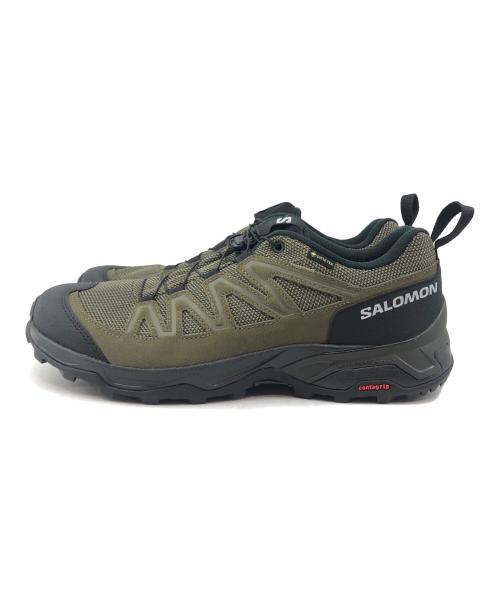 SALOMON（サロモン）SALOMON (サロモン) X-ADVENTURE　GTX(エックスアドヴェンチャーGTX) グリーン×ブラック サイズ:27.5の古着・服飾アイテム