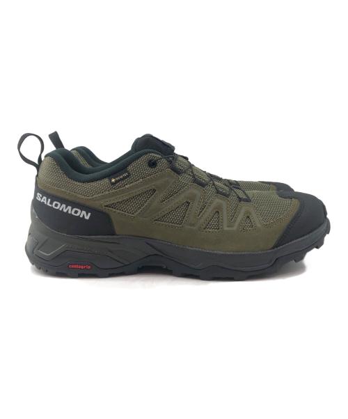 SALOMON（サロモン）SALOMON (サロモン) X-ADVENTURE　GTX(エックスアドヴェンチャーGTX) グリーン×ブラック サイズ:27.5の古着・服飾アイテム
