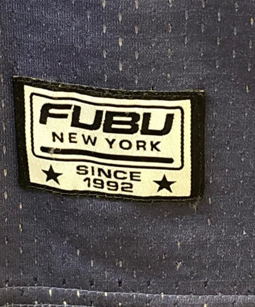 FUBU（フブ）FUBU (フブ) グラデーションゲームシャツ ホワイト×ブルー サイズ:XLの古着・服飾アイテム