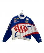 TEAM CALIBERチームキャリバー）の古着「レーシングジャケット」｜ホワイト×ブルー
