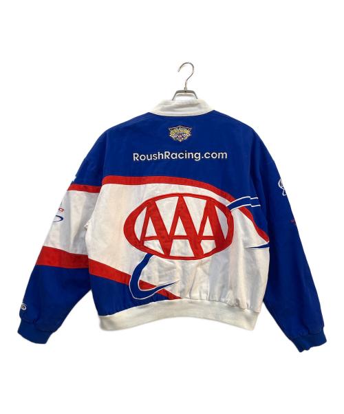 TEAM CALIBER（チームキャリバー）TEAM CALIBER (チームキャリバー) レーシングジャケット ホワイト×ブルー サイズ:XLの古着・服飾アイテム