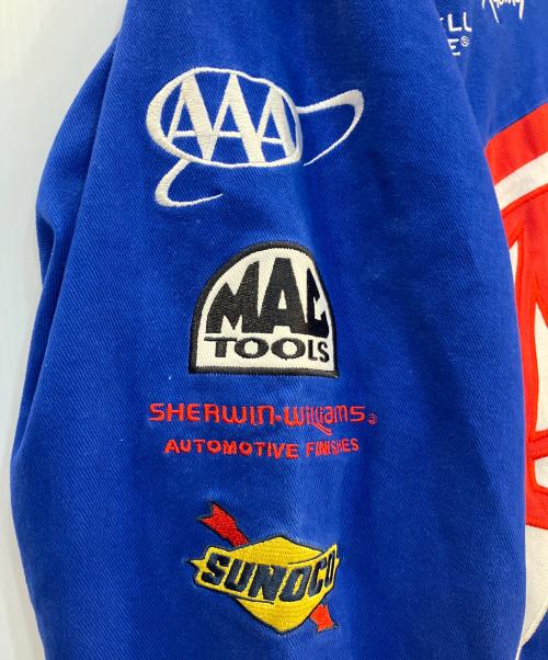 TEAM CALIBER（チームキャリバー）TEAM CALIBER (チームキャリバー) レーシングジャケット ホワイト×ブルー サイズ:XLの古着・服飾アイテム