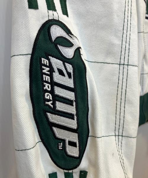 CHASE authentics（チェイスオーセンティック）CHASE AUTHENTICS (チェイスオーセンティック) レーシングジャケット ホワイト×グリーン サイズ:XLの古着・服飾アイテム
