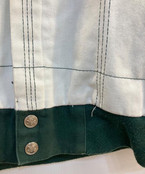 CHASE authentics（チェイスオーセンティック）CHASE AUTHENTICS (チェイスオーセンティック) レーシングジャケット ホワイト×グリーン サイズ:XLの古着・服飾アイテム