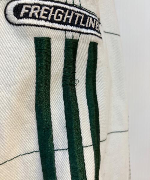 CHASE authentics（チェイスオーセンティック）CHASE AUTHENTICS (チェイスオーセンティック) レーシングジャケット ホワイト×グリーン サイズ:XLの古着・服飾アイテム